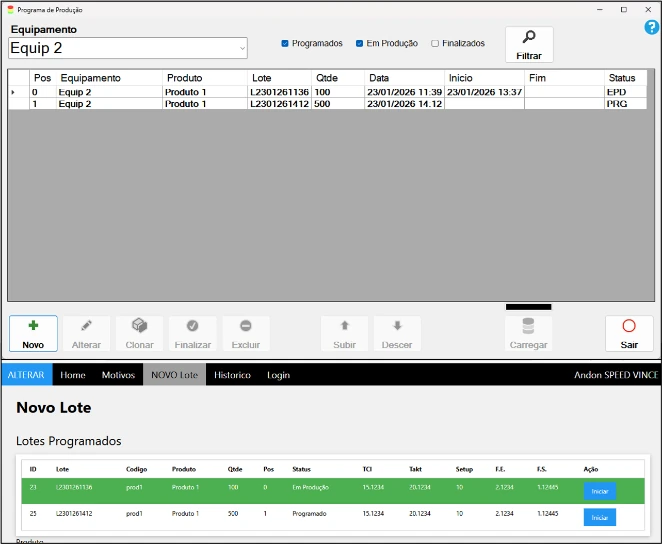 Integre o AndonSpeed ao seu software ERP.